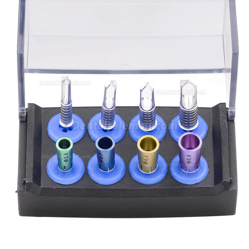 Dental Bone Bur Collector Kit + Trephine Cutting Drill Set